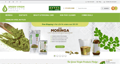 Desktop Screenshot of greenvirginproducts.com